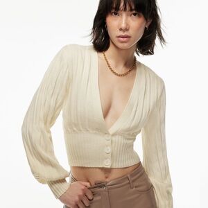 Wilfred plunge front cardigan (SIZE XS)